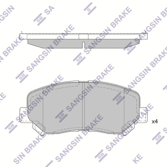 PLAQUETTE DE FREIN AVANT MAZDA 21513.12