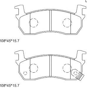 PLAQUETTES DE FREIN A DISQUE AVANT NISSAN KD1729