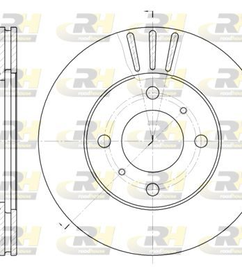 DISQUE DE FREIN AVANT MITSUBISHI 6557.10