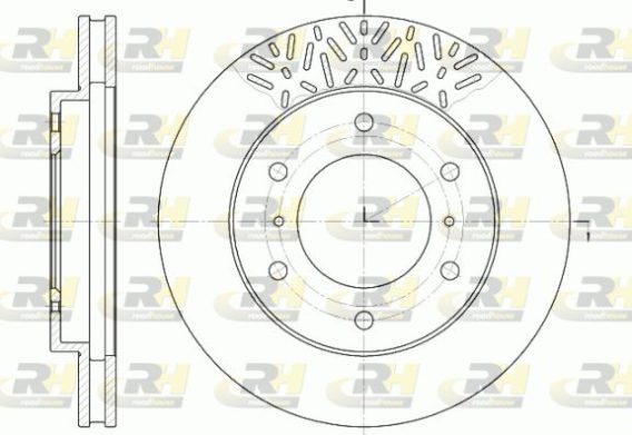 DISQUE DE FREIN AVANT MITSUBISHI 6639.10