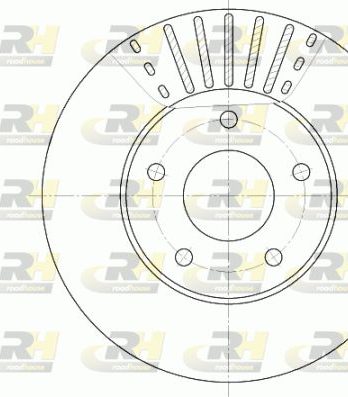 DISQUE DE FREIN AVANT NISSAN 6681.10