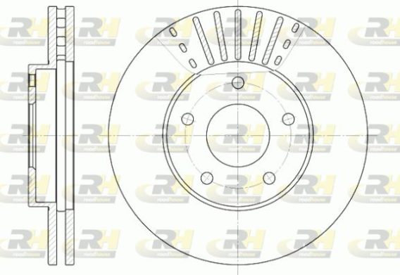 DISQUE DE FREIN AVANT NISSAN 6681.10