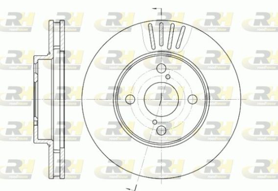 DISQUE DE FREIN AVANT TOYOTA 6742.10