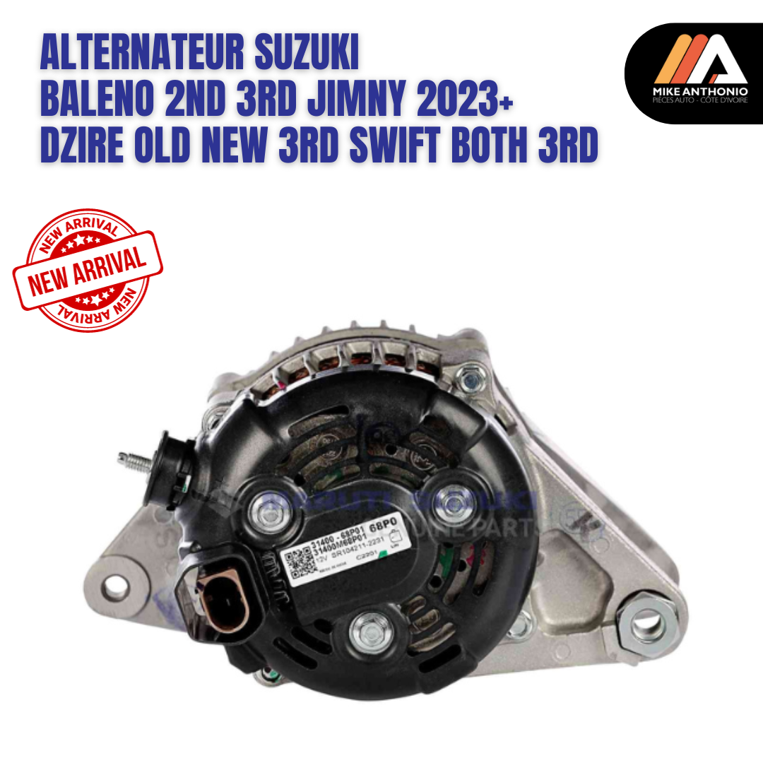 ALTERNATEUR SUZUKI BALENO 2ND 3RD JIMNY 2023+ DZIRE OLD NEW 3RD SWIFT BOTH 3RD