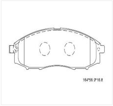 PLAQUETTES DE FREIN A DISQUE AVANT NISSAN KD1201