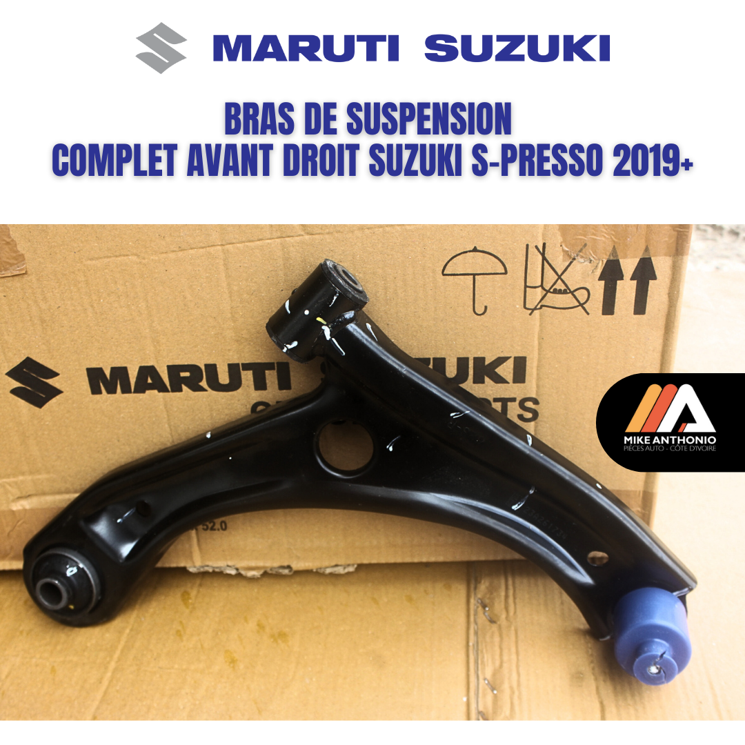 BRAS DE SUSPENSION COMPLET AVANT DROIT SUZUKI S-PRESSO 2019+/ ARM COMPLETE SUZUKI S-PRESSO FRONT RH