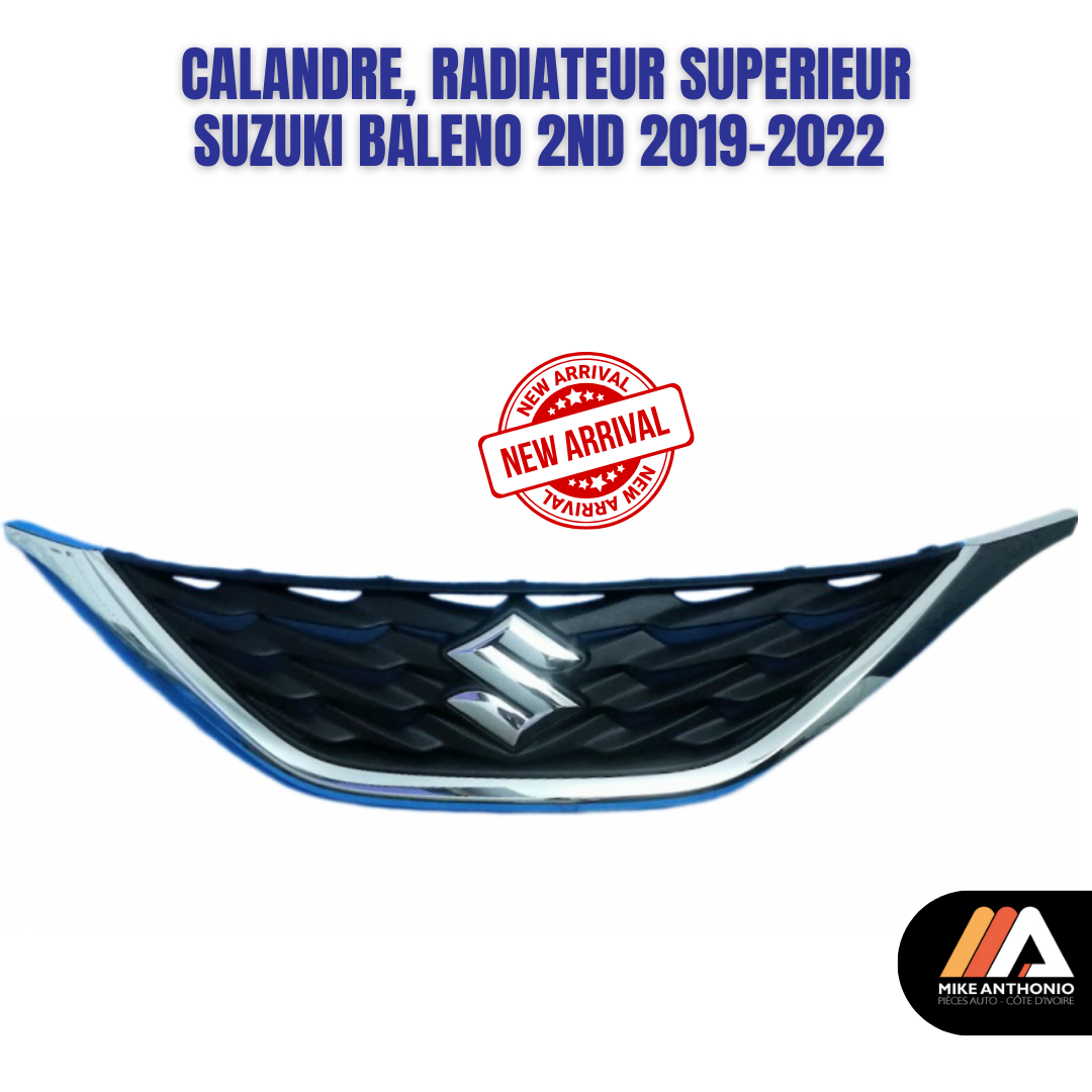 CALANDRE, RADIATEUR SUPERIEUR SUZUKI BALENO 2ND 2019-2022