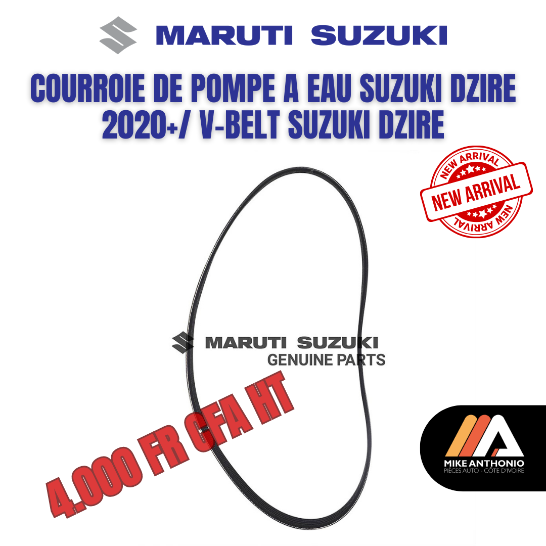 COURROIE DE POMPE A EAU SUZUKI DZIRE 2020+/ V-BELT SUZUKI DZIRE