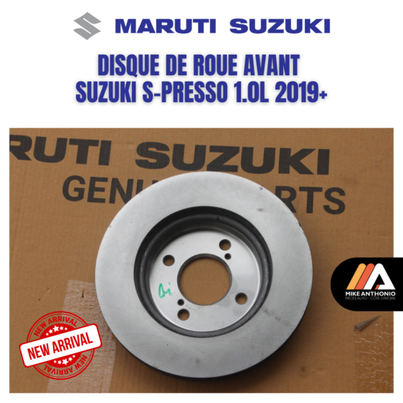 DISQUE DE ROUE AVANT SUZUKI S-PRESSO 1.0L 2019+/ BRAKE DISC SUZUKI S-PRESSO FRONT