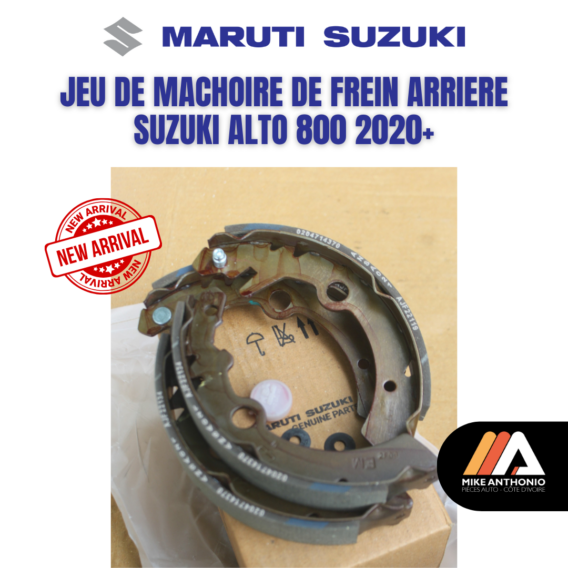 JEU DE MACHOIRE DE FREIN ARRIERE SUZUKI ALTO 800 2020+/ BRAKE SHOE KIT REAR SUZUKI ALTO