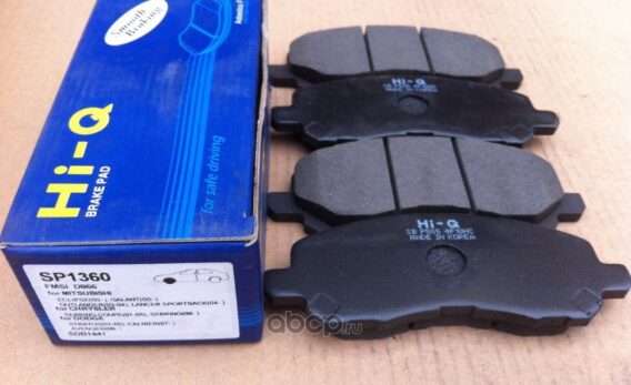 JEU DE PLAQUETTES DE FREIN A DISQUE AVANT MITSUBISHI FR OUTLANDER 2012 MR569403 SP1360 CTN 20 MAP1360