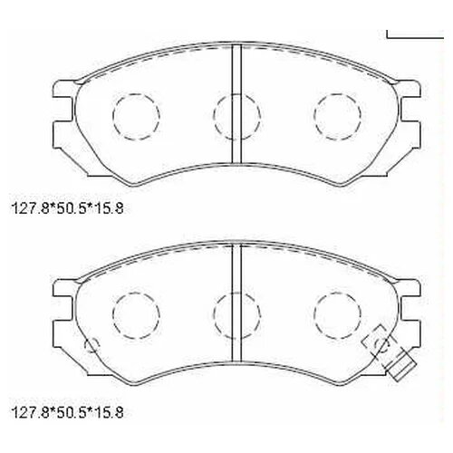 PLAQUETTES DE FREIN A DISQUE AVANT NISSAN KD1715