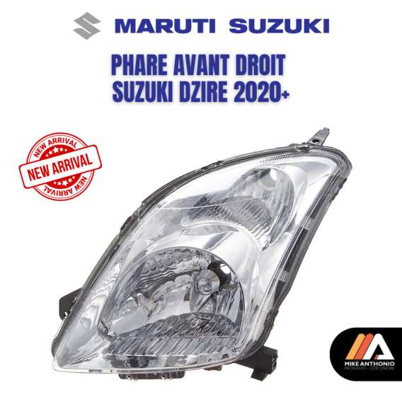 PHARE AVANT DROIT SUZUKI DZIRE 2020+/ HEAD LIGHT SUZUKI DZIRE RH