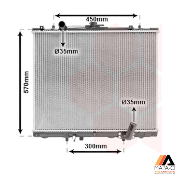 RADIATEUR  MITSUBISHI 2005 MR993927