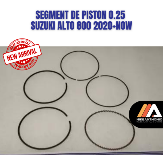 SEGMENT DE PISTON 0.25 SUZUKI ALTO 800 2020+NOW