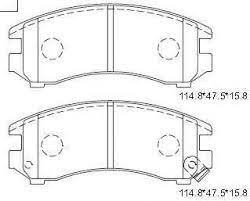 PLAQUETTES DE FREIN A DISQUE AVANT NISSAN KD1713W