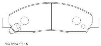 PLAQUETTES DE FREIN A DISQUE AVANT NISSAN KD1412