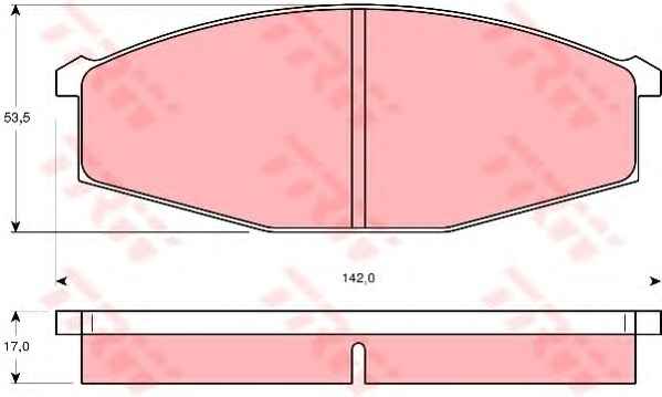 PLAQUETTES DE FREIN A DISQUE AVANT NISSAN PATROL KD1262